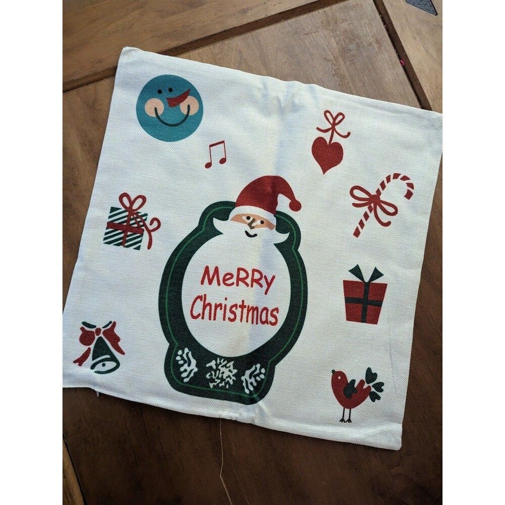 Merry Christmas Winter Holiday Pillow Cover brand new